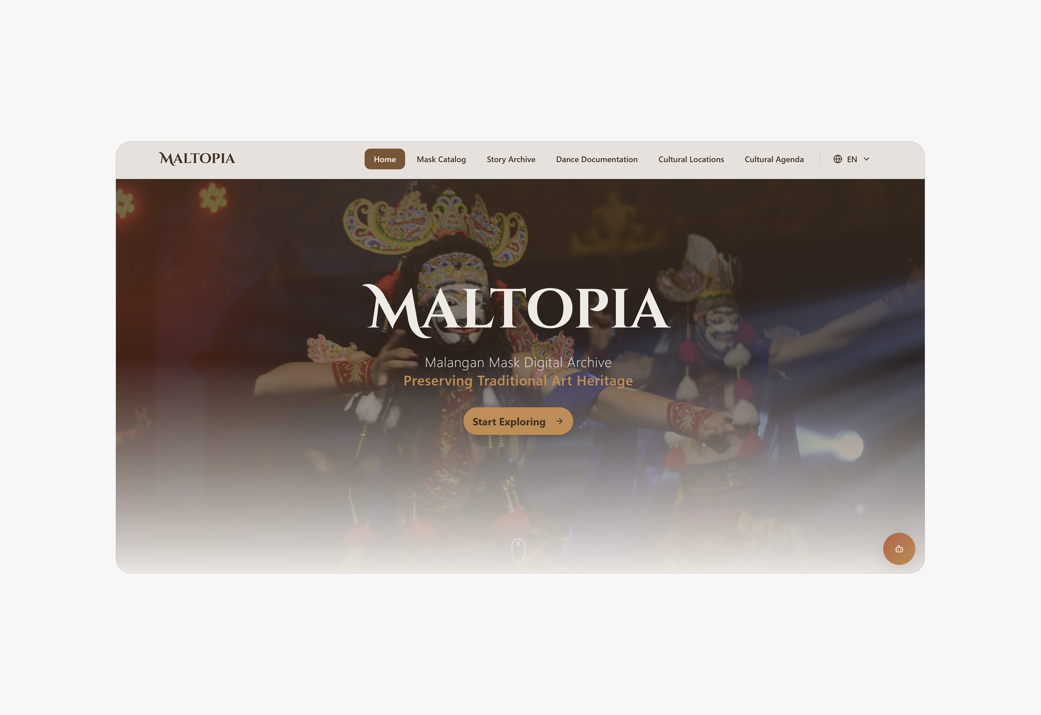 Screenshot of the Maltopia website